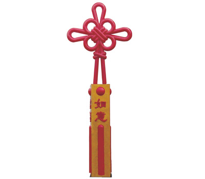 LED內發光吉祥如意中國結燈柱