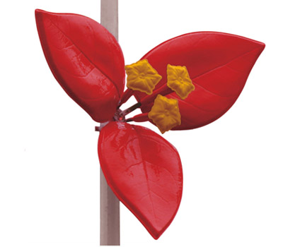 內發光LED杜鵑花燈 路燈桿燈飾