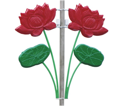 LED荷花燈 內發光道路燈桿燈飾燈具